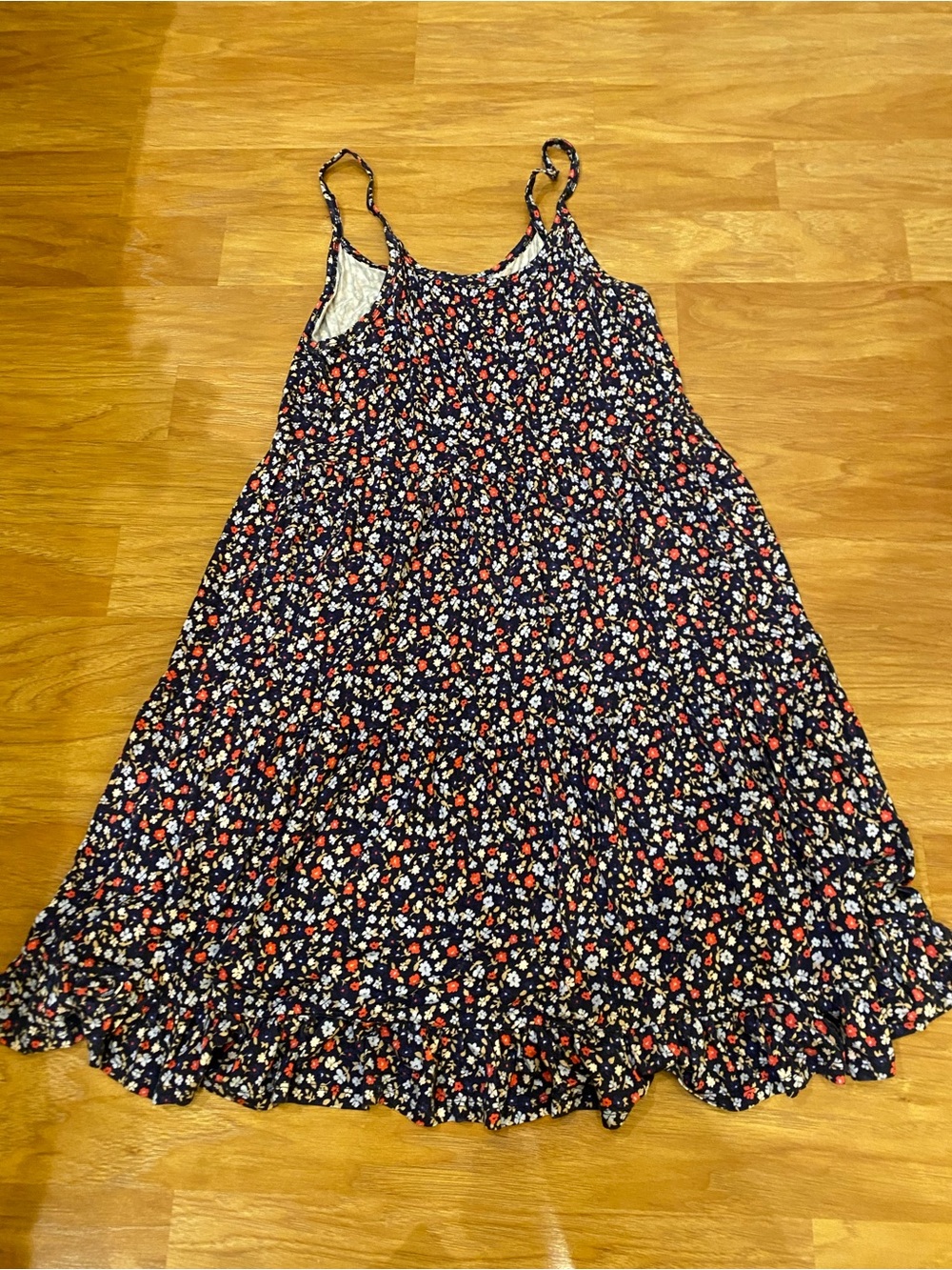 Harper Canyon Navy Floral Spaghetti-Strap Dress